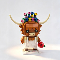 Kit de Construcción de Modelo de Ganado Highland, Juguetes DIY, Figura Coleccionable Personalizada, Regalo Decorativo, Adorno al por Mayor