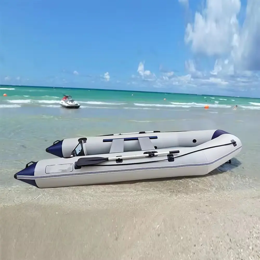 Thể thao dưới nước PVC Kayak 270 cm câu cá Inflatable xuồng 4 người Dải dưới chèo thuyền thuyền