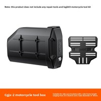 Boîte à outils latérale pour moto LOBOO Radish, en alliage d'aluminium avec serrure, kit d'outils, sac latéral portable, montage facile