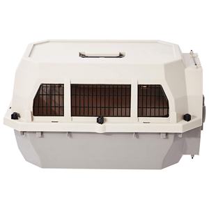 Luxuryขนาดใหญ่สุนัขสุนัข Cat Crate Carrierได้รับการอนุมัติพลาสติกสัตว์เลี้ยงCarrierสีเทาและสีฟ้า - Product Image 6
