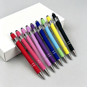 Bolígrafos de Aleación de Aluminio Coloridos, Diseño Simple, Duraderos, Productos Promocionales de Oficina para Actividades, Regalo - Product Image 1