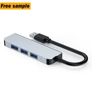 Fabrik Großhandel Sabrent 4-Port 3.0 leichte schlanke Mikro-Aluminium-Legierung USB-Hub 3.0 4 Ports Typ C 4 in 1