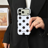 Coque de protection magnétique personnalisée à pois pour iPhone 18 Pro Max, compatible avec les coques de téléphone iPhone 17, 16, 15, 14, 13
