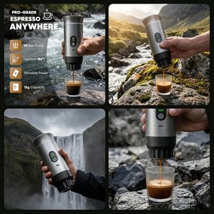 <b>Portable</b> <b>coffee</b> <b>Maker</b> 20-Bar <b>Portable</b> Espresso Machine for Travel 150 ML LED Display <b>Coffee</b> Self-Heating with USB-C 3 in 1 - Product Image 5