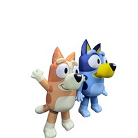 Mascotte de chien gonflable personnalisée mignonne en PVC, modèle de personnage de dessin animé géant gonflable - Imperméable et durable