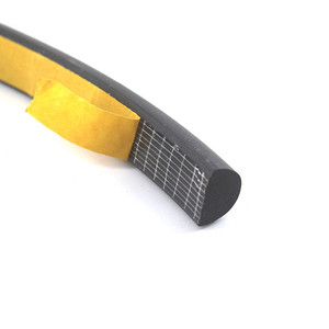 Joint d'étanchéité en mousse de caoutchouc EPDM extrudé, bande auto-adhésive en éponge, demi-rond, flexible, anti-poussière, pour porte - Product Image 5