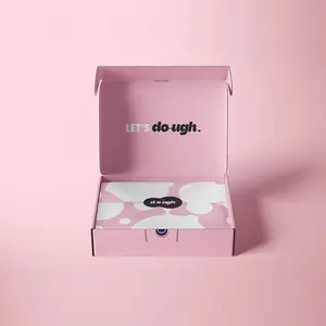 Bán Buôn Biểu Tượng Tùy Chỉnh Bánh Bao Bì Cấp Thực Phẩm Màu Hồng Giấy Cookie Hộp Bánh Bao Bì Cookie Hộp Với Túi - Product Image 5