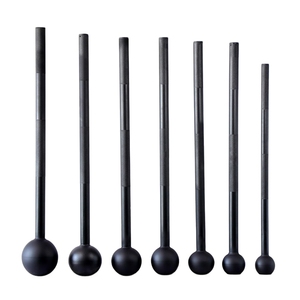 Portable Fitness Acier Masse Cloches Poudre Noire Enduit Grip Force Conditionnement Formation Cardiovasculaire Épaule Outil D'entraînement - Product Image 1