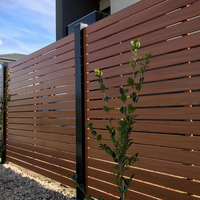 Panneaux de clôture en treillis composite aluminium facile à installer pour l'Australie, résistants à la rouille, écologiques, thermolaqués, pour jardin et sécurité.