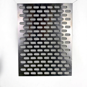 Welded Stainless Steel <b>Wire</b> Plain Weave Slotted Hole Perforated <b>Mesh</b> Screen Durable Customizable Size Protective Fence Panel - Product Image 1