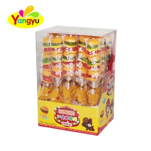 3 In 1 Hamburger String Jelly Lollipop <span class=keywords><strong>Gummy</strong></span> Soft <span class=keywords><strong>Candy</strong></span> - Product Image 2