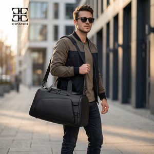 Bolsa de Lona de Viaje para Hombre, a la Moda, Gran Capacidad, Impermeable, para Fin de Semana, Multifuncional para Viajes de Negocios, Gimnasio y Deportes - Product Image 5