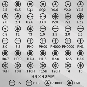 Ensemble de 52 mini tournevis de précision avec rangement magnétique, kit d'outils de réparation pour l'électronique, téléphone, appareil photo, ordinateur portable, montre - Product Image 5
