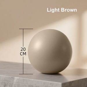 Bola latihan Matte 8 "Logo kustom Barre peregangan kekuatan inti latihan kebugaran Gym kecil Yoga Pilates bola Aksesori olahraga - Product Image 3