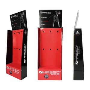 Customized Logo Printing Cardboard <b>Hook</b> <b>Display</b> Portable and Foldable Clothing Retail <b>Display</b> with <b>Hooks</b> - Product Image 4