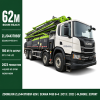 Pompes à béton Scania Zoomlion 62m P450 2023 180m3 d'occasion, comme neuves, Pompes à béton Scania Zoomlion 62m d'occasion, machine de 44 tonnes, export