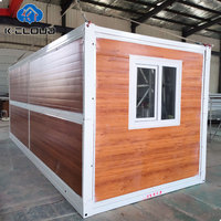 Conteneur pliable Mobile de luxe à grain de bois de haute qualité, maison Standard, meuble de bureau