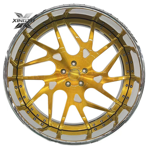 Rines Forjados XINGTU de Perfil Profundo, Color Oro Cepillado, 26 Pulgadas, 2 Piezas, Rines de Aleación Forjada, Rines Cóncavos - Product Image 4