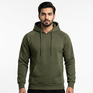 Sudadera con Capucha de Algodón Casual para Hombre, Venta al por Mayor, Personalizada, Oversize, Tejida, Bordada, con Patrón Liso, Estilo Urbano, Invierno - Product Image 1