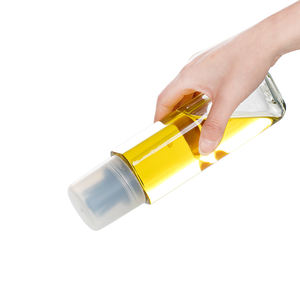 Prezzo competitivo unico quadrato chiaro vetro olio d'oliva dispenser contenitore bottiglia con pennello - Product Image 2