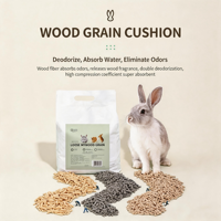 Cama para Mascotas Pequeñas de Pellets de Madera con Carbón Activado Premium, 16.91 kg, Natural, Absorbe Olores, Altamente Absorbente, para Todas las Estaciones