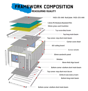 Maison conteneur pliable, maison préfabriquée, maison conteneur préfabriquée moderne, abri <span class=keywords><strong>de</strong></span> <span class=keywords><strong>jardin</strong></span>, espace <span class=keywords><strong>de</strong></span> vie extérieur, <span class=keywords><strong>chalet</strong></span> <span class=keywords><strong>de</strong></span> qualité supérieure - Product Image 6