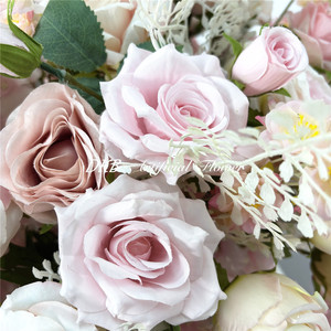 Bolas de Flores de Seda Realistas Personalizadas, Rosas Artificiales, Centros de Mesa de Paniculata, Decoración para Mesas de Boda, Tamaños al por Mayor, Decoración para Fiestas en Casa - Product Image 5