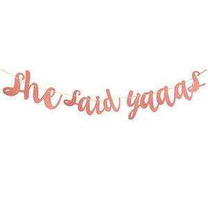 Kit de Décoration de Fête pour Future Mariée en Or Rose Paillettes Guirlande Bannière Pompon pour Mariage Douche Nuptiale Célébration Fournitures - Product Image 4