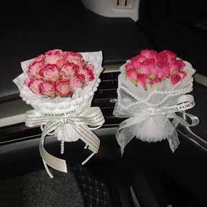 Difusor de Aroma para Coche, Perfume con Aroma a Rosa Eterna, Ramo de Flores Secas, Adorno para Coche, Figura Decorativa - Product Image 1