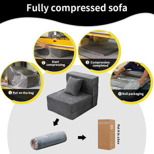 クロスボーダー真空圧縮ソファ折りたたみラウンジチェアソファベッドレイジーソファ座り・横にデュアル使用 - Product Image 4