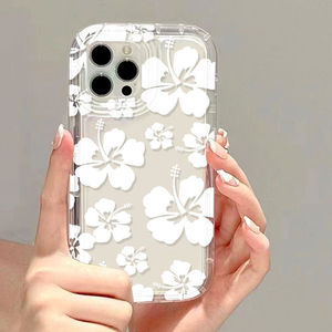 เคสโทรศัพท์กันกระแทกแบบเต็มตัวลายดอกไม้สีขาวขนาดใหญ่แบบใหม่ เหมาะสำหรับ iPhone 17 Pro Max - Product Image 2