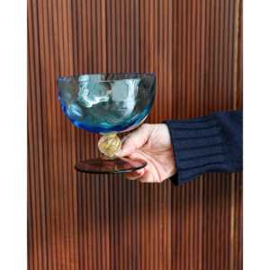 Ensemble de six verres à boire en verre soufflé de Murano Nason Moretti, couleur Sandra - Product Image 2