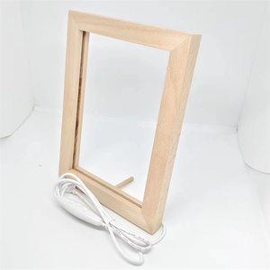 Bán Chạy Nhất Chất Lượng Cao Tùy Chỉnh 5V USB Powered Bằng Gỗ <span class=keywords><strong>LED</strong></span> Khung Ánh Sáng Ban Đêm Tùy Chỉnh Hiển Thị Giá - Product Image 5