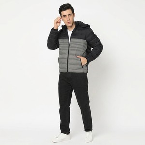 Blouson matelassé pour homme FINER THREADS, best-seller, haute qualité, coupe oversize, respirant, en toile, pour l'hiver au Pakistan, avec fermeture éclair verticale - Product Image 1