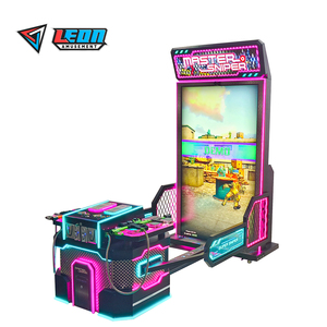 Prix d'usine Leon MASTER SNIPER 2 Joueurs Adultes Enfants Jeu de tir simulateur d'arcade intérieur en anglais avec lumières clignotantes en plastique - Product Image 3