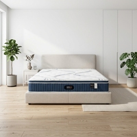 Matelas mousse latex haut de gamme dessus matelassé pillow top, écologique anti-acariens pour dormeurs sur le dos