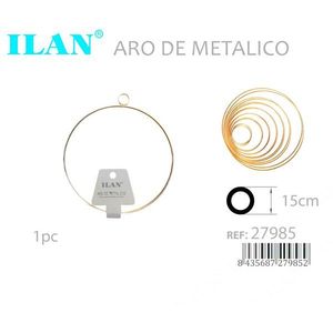 Anello in metallo Ilan da 15 cm, rotondo, in ferro, per artigianato e creazione di gioielli - Product Image 3