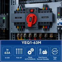 Westhomes YEQ1 Commutateur de transfert automatique avec papier de protection CB 400V 6kA Capacité de coupure 4P 63A Alimentation industrielle de secours ATS OEM