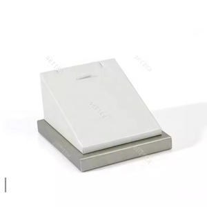 صينية عرض مجوهرات بيضاء فضية قابلة للتخصيص، منظم وظيفي لعرض القلائد والأقراط والخواتم والأساور، صينية مجوهرات قابلة للتكديس - Product Image 6