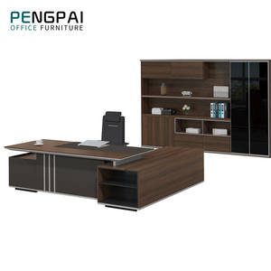 Moderno resistente al calor Gerente <span class=keywords><strong>General</strong></span> Escritorio de oficina MDF en forma de L Muebles de oficina Mesa Ejecutiva para oficina Mesa de oficina - Product Image 3