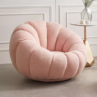 Fauteuil inclinable Chesterfield en velours, style citrouille, canapé paresseux moderne, mobilier de maison pour petits appartements et balcons