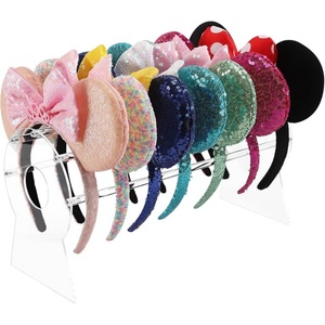 Organizador de Diademas Acrílicas BOSN para Exhibición de Orejas de <span class=keywords><strong>Mickey</strong></span> y <span class=keywords><strong>Minnie</strong></span> |   Diseño Moderno Ecológico de Fácil Montaje - Product Image 1