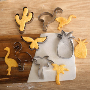 <span class=keywords><strong>Emporte</strong></span>-pièces en acier inoxydable mignons, motifs flamants roses et <span class=keywords><strong>cactus</strong></span>, résistants à la chaleur, compatibles lave-vaisselle, outils de pâtisserie, moules DIY pour la cuisine - Product Image 2