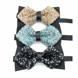 Farfallino uomo fatto a mano di alta qualità con strass di diamanti per feste e occasioni speciali - Product Image 4