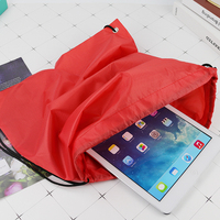 Sac à dos de sport souple personnalisé avec cordon de serrage, sac de sport en polyester écologique pour les voyages en plein air, organisateur idéal pour un cadeau