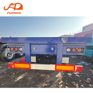 Semirremolque de Plataforma de 3 Ejes Personalizado Fudeng, Deflector Frontal Desmontable, Chasis Reforzado para Transporte de Carga <span class=keywords><strong>LTL</strong></span> Transfronterizo - Product Image 6