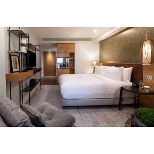 <span class=keywords><strong>CURIO</strong></span> Bộ sưu tập của Hilton 3-4 Sao tùy chỉnh melamine đồ nội thất khách sạn Thiết kế bền Condo TV Panel tường khách sạn đồ nội thất phòng tắm - Product Image 4