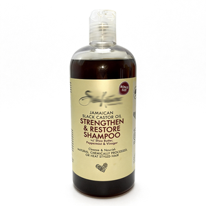 Crema Capilar Orgánica 2 en 1 con Aceite de Ricino Negro Jamaicano y Manteca de Karité, Sin Silicona, Hipoalergénica, para Cabello 4c, Limpieza Profunda - Product Image 1