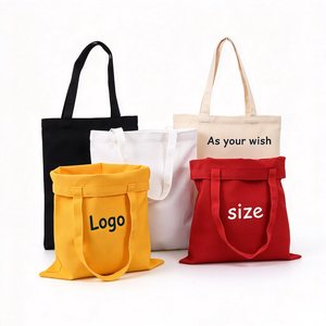 Custom Logo Canvas Tote <b>Bag</b> Cotton Canvas <b>Bag</b> <b>Medium</b> <b>Size</b> Daily Use Shopping <b>Bag</b> With Hand Length Handle As Your Wish Design - Product Image 1