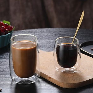 Bán buôn Tùy chỉnh cao Borosilicate đôi tường rõ ràng uống cốc thủy tinh 80/120/200/240 /400ml cà phê Espresso ly - Product Image 3